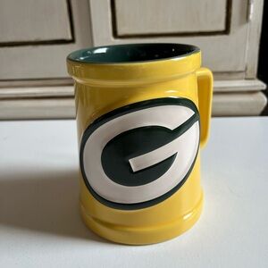 Vintage Wisconsin Green Bay Packers Beer Stein Mugs NFL Licensed 1999 Football